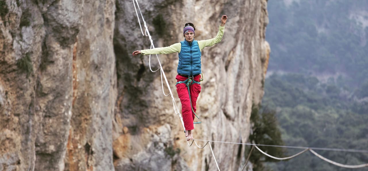 Risk on a tightrope